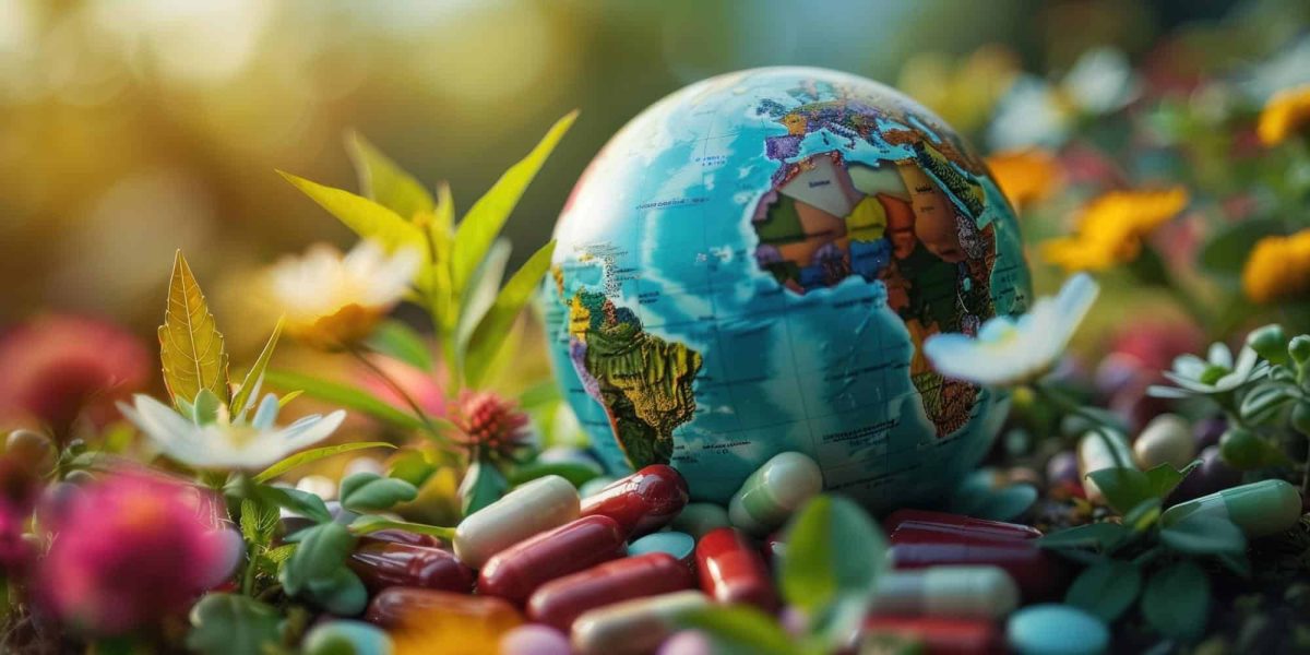 mappamondo pillole immagine di mappamondo con pillole e piantine. Aeonvis è impegnata nell’implementazione di Kinaxis Maestro, piattaforma innovativa per la pianificazione delle vendite e della produzione