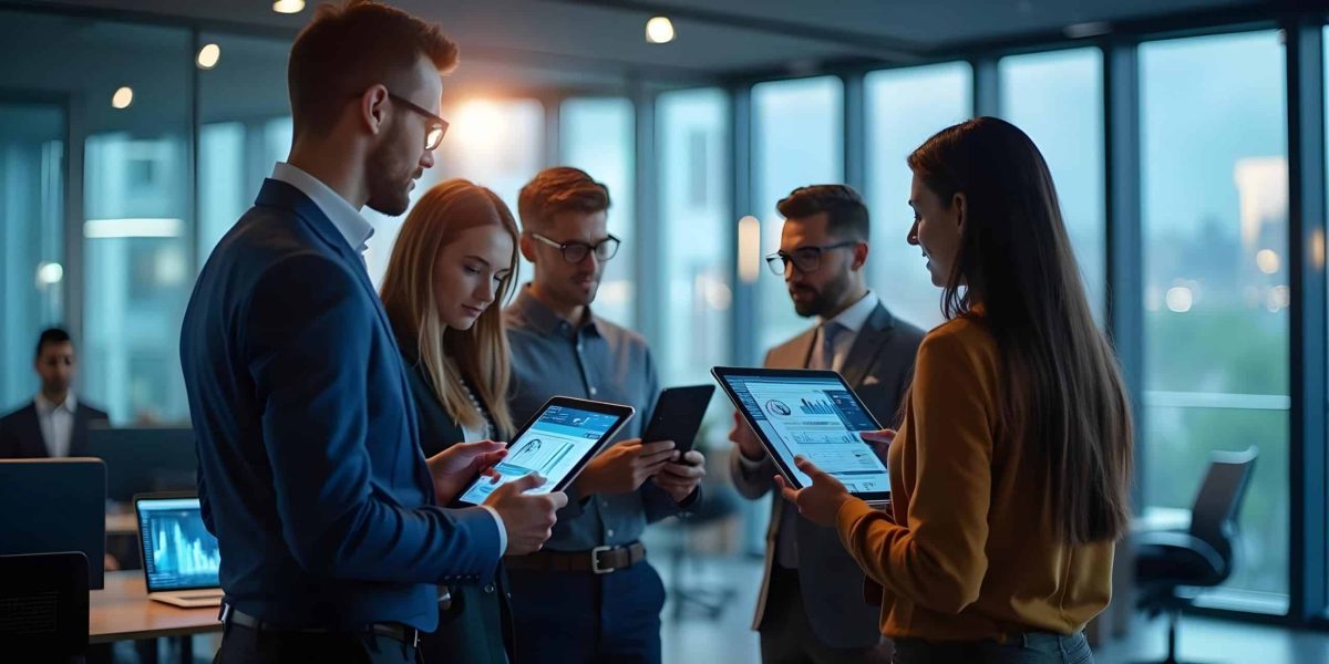 consulenti consulenti si confrontano sulla base di dati. Aeonvis ha supportato Pizeta Pharma nell’ottimizzazione della rete commerciale tramite l’adozione del CRM Salesforce.